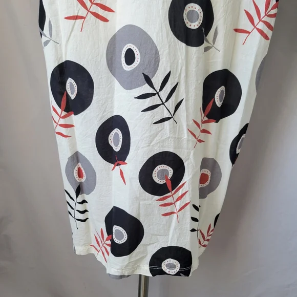 Gudrun Sjoden Julie Cotton Voile Floral V Neck Dress L - Picture 13 of 15